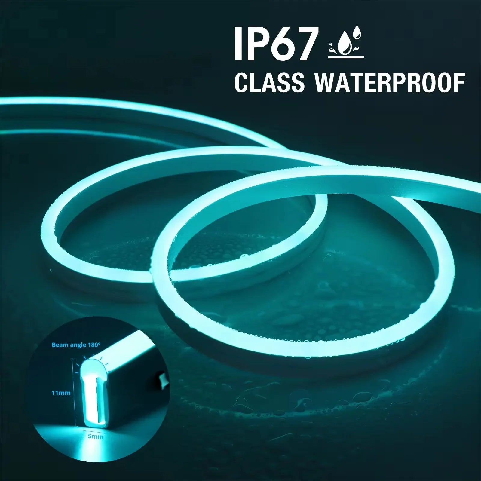 PrimeNeon - Smart WiFi Tuya Flexible Neon LED Strip Light with Music Sync