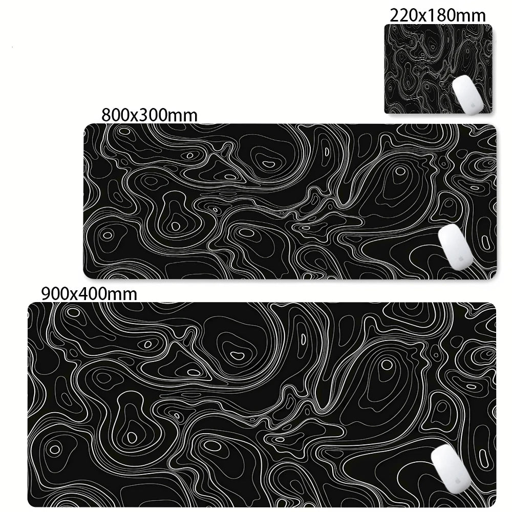 PrimeMat - Premium Topographical Minimalist Desk Mat
