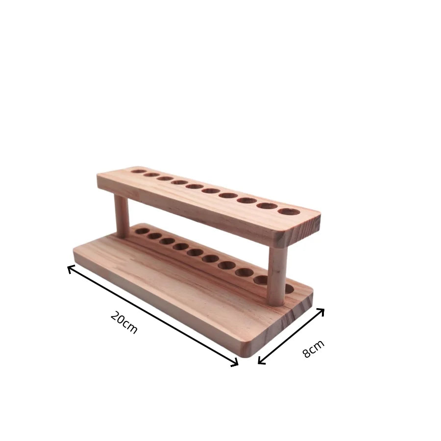 PrimeWood - Premium Walnut Multi-Compartment Desk Organizer & Stationery Holder