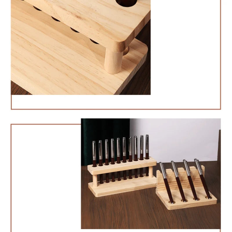 PrimeWood - Premium Walnut Multi-Compartment Desk Organizer & Stationery Holder