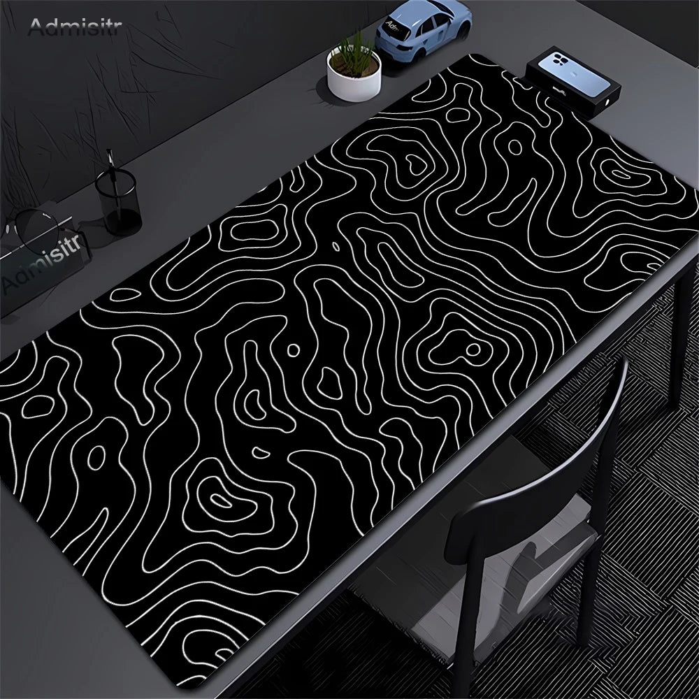 PrimeMat - Premium Topographical Minimalist Desk Mat