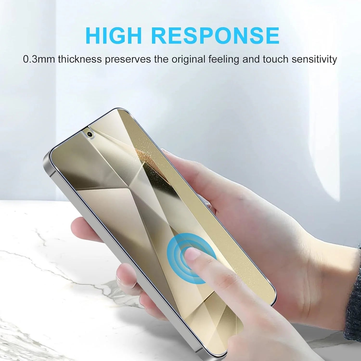 Prime Shield - 3-Pack HD Tempered Glass Screen Protectors for Samsung Galaxy