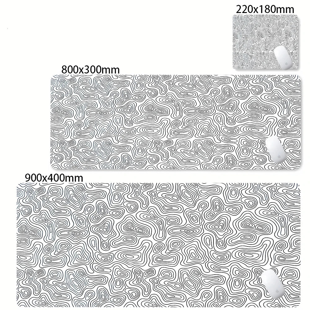 PrimeMat - Premium Topographical Minimalist Desk Mat