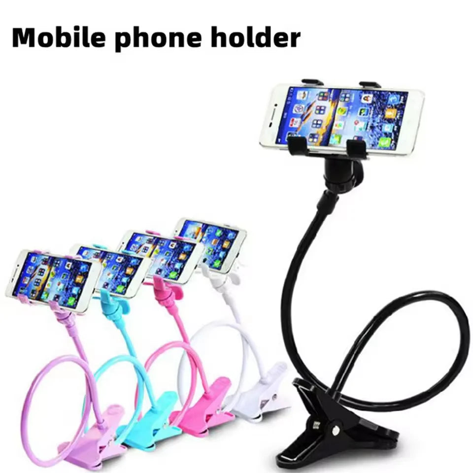 PrimeMount - Flexible Long Arm Lazy Phone Holder & Desktop Clamp Stand
