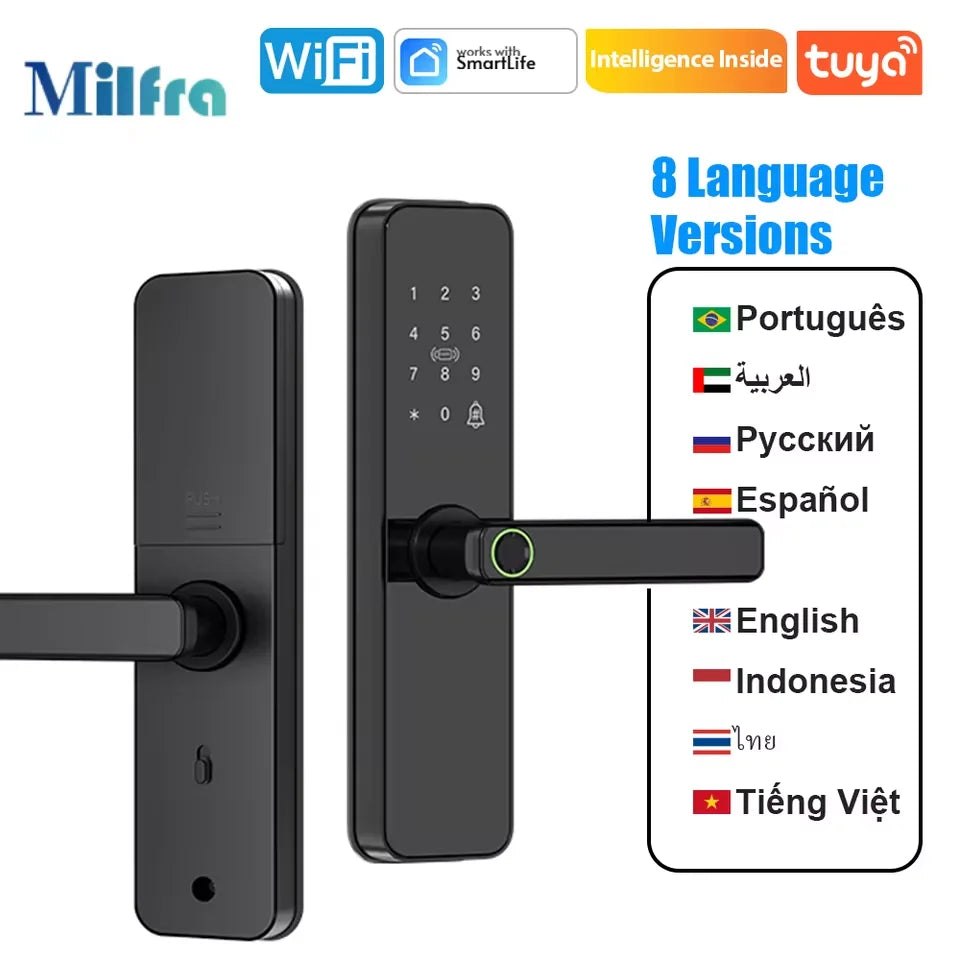 PrimeLock - Biometric Smart WiFi Electronic Door Lock with Fingerprint & Keypad