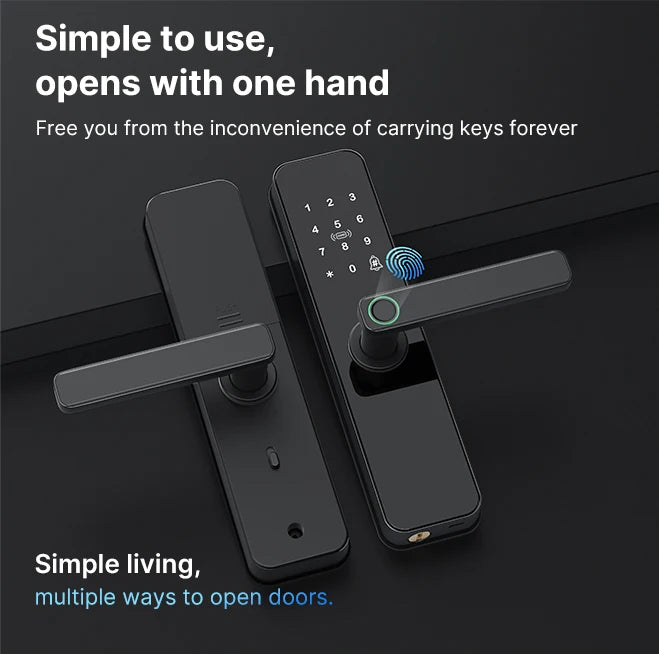 PrimeLock - Biometric Smart WiFi Electronic Door Lock with Fingerprint & Keypad