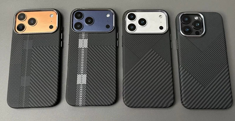 PrimeArmor - Carbon Fiber Texture Magnetic MagSafe Case for iPhone