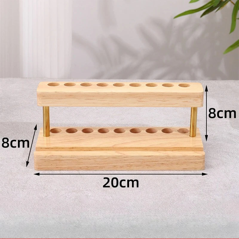 PrimeWood Slim - Minimalist Solid Wood Pen Holder & Smartphone Dock