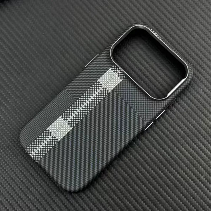 PrimeArmor - Carbon Fiber Texture Magnetic MagSafe Case for iPhone