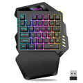 PrimeKey One - Wireless One-Handed RGB Gaming Keyboard with Ergonomic Wrist Rest