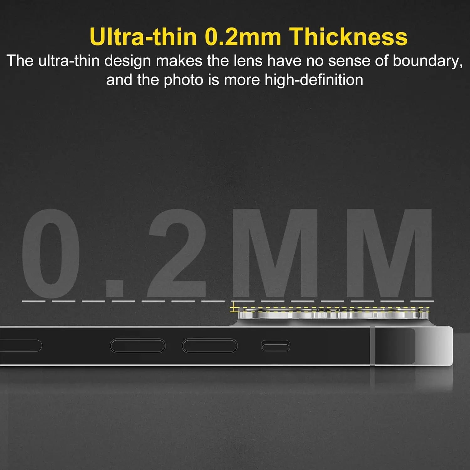 Prime Shield 3D - HD Tempered Glass Camera Lens Protector