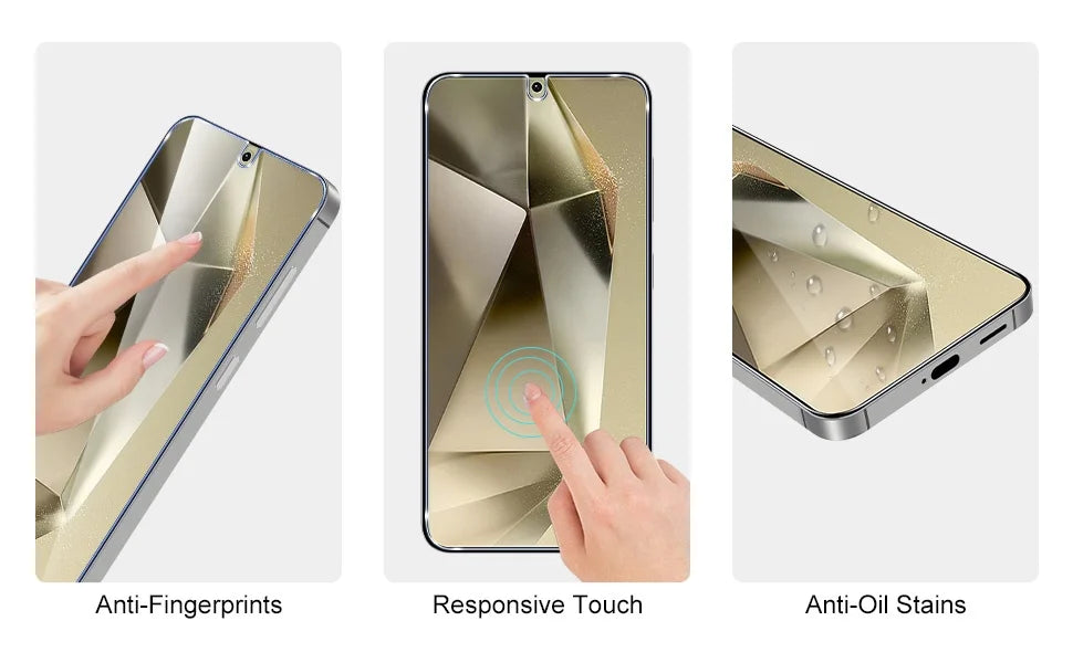 Prime Shield - 3-Pack HD Tempered Glass Screen Protectors for Samsung Galaxy