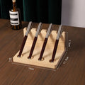 PrimeWood - Premium Walnut Multi-Compartment Desk Organizer & Stationery Holder