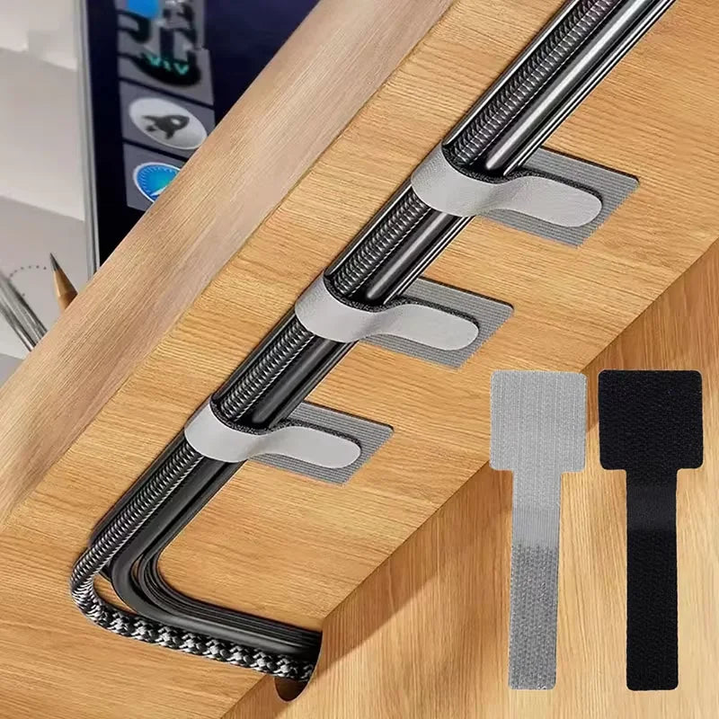PrimeTie - Reusable Self-Adhesive Adjustable Cable Fasteners & Wire Organizers