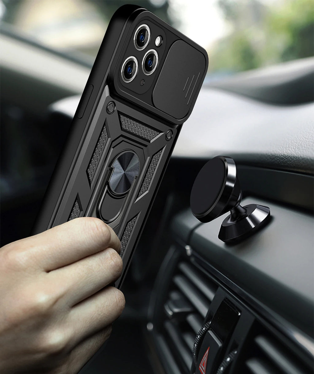 Prime Armor - Shockproof iPhone Case with Magnetic Ring Holder