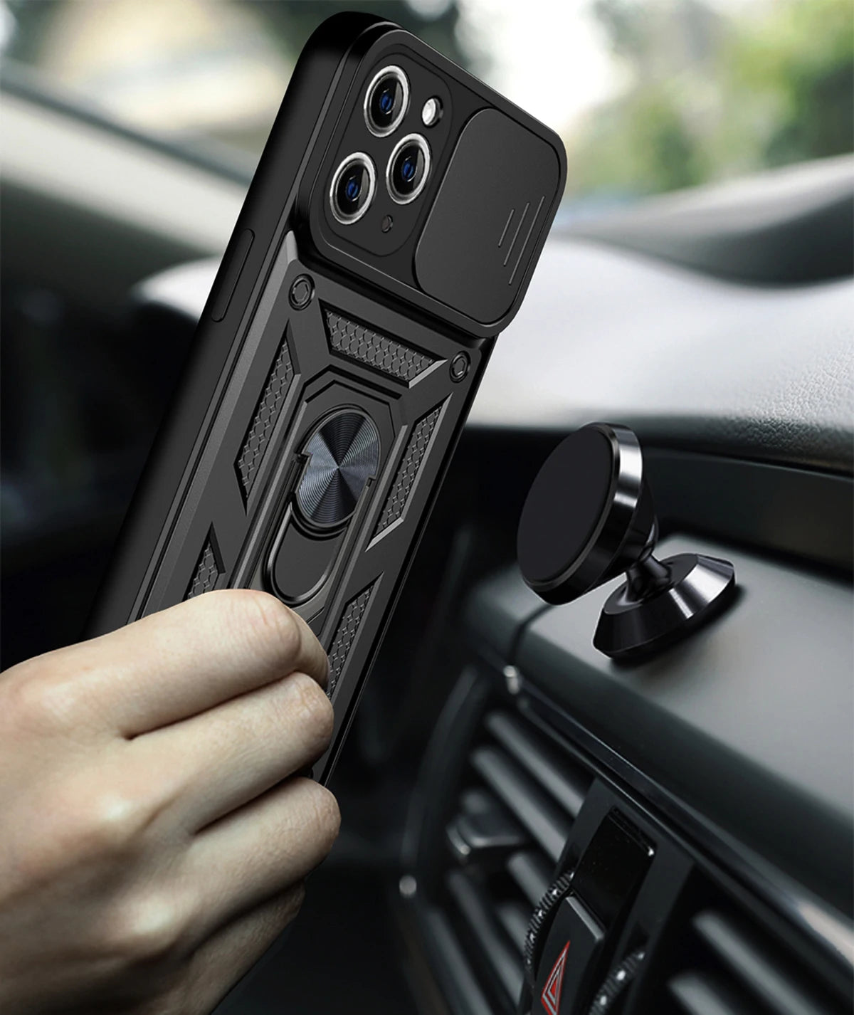 Prime Armor - Shockproof iPhone Case with Magnetic Ring Holder