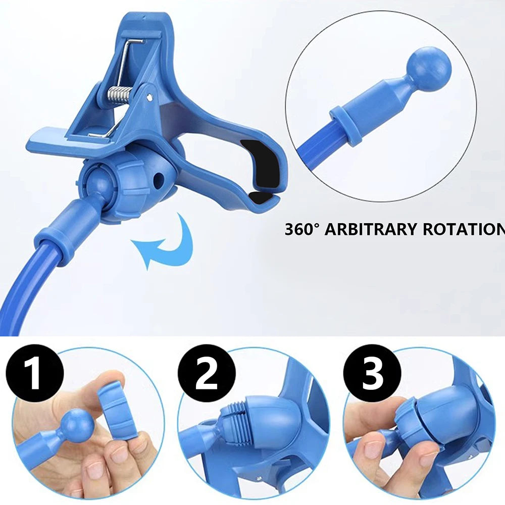 PrimeMount - Flexible Long Arm Lazy Phone Holder & Desktop Clamp Stand