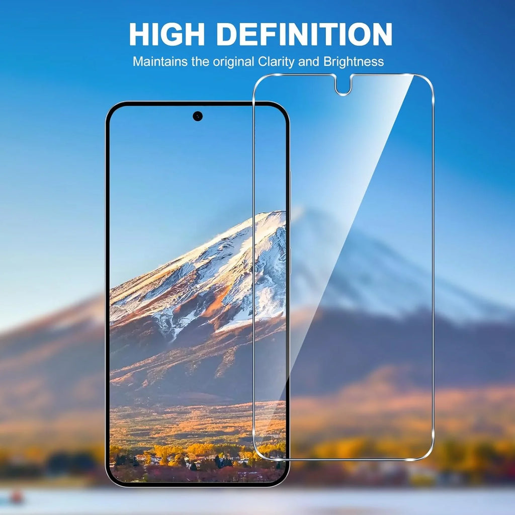 Prime Shield - 3-Pack HD Tempered Glass Screen Protectors for Samsung Galaxy