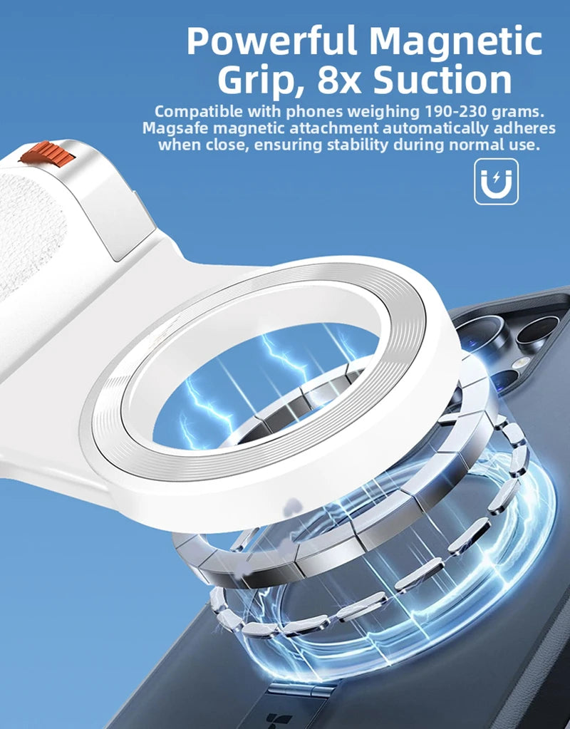 PrimeGrip - Magnetic Bluetooth Smartphone Camera Handle with Fill Light