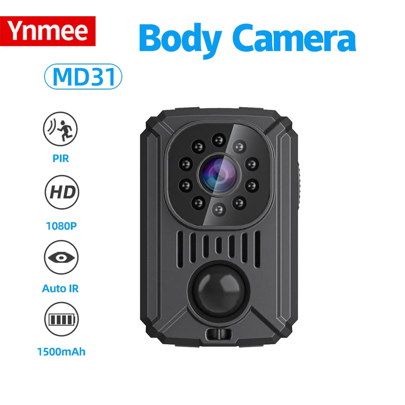 PrimeCam - Mini 1080P Full-HD and 2K WiFi Body Camera with PIR Motion Sensor & Back Clip