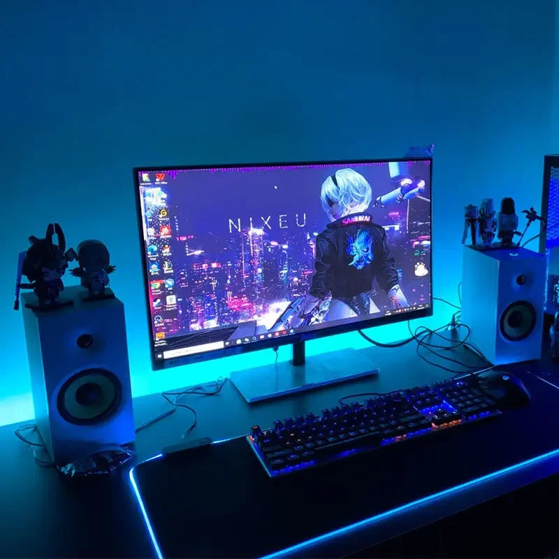 PrimeGlow Monitor - Smart RGBIC Dynamic Gaming Screen Backlight with Music Sync