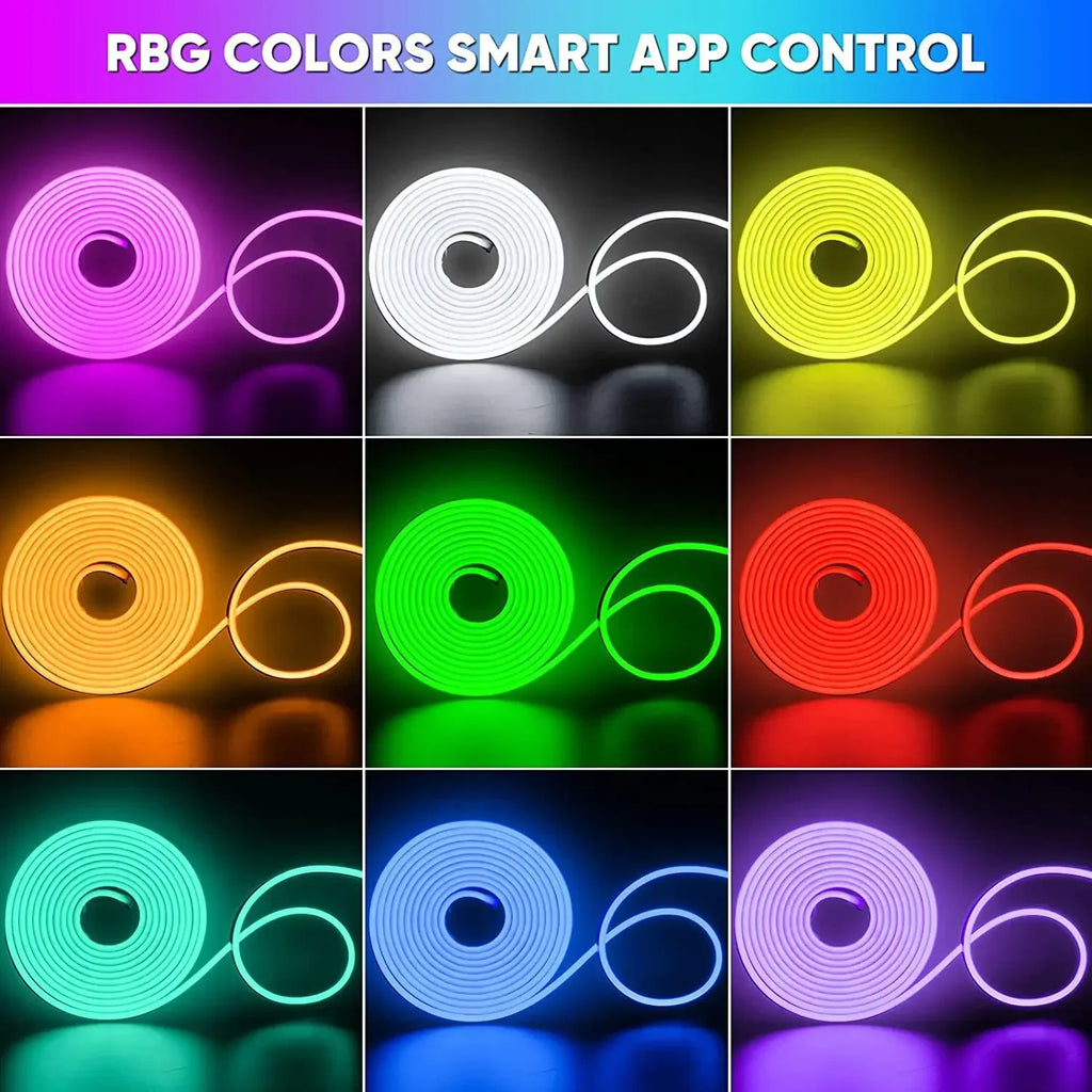 PrimeNeon - Smart WiFi Tuya Flexible Neon LED Strip Light with Music Sync