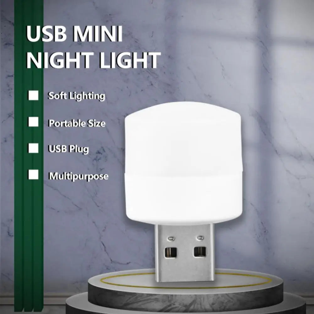 PrimeLight - Ultra-Compact Mini USB LED Reading & Ambient Night Light