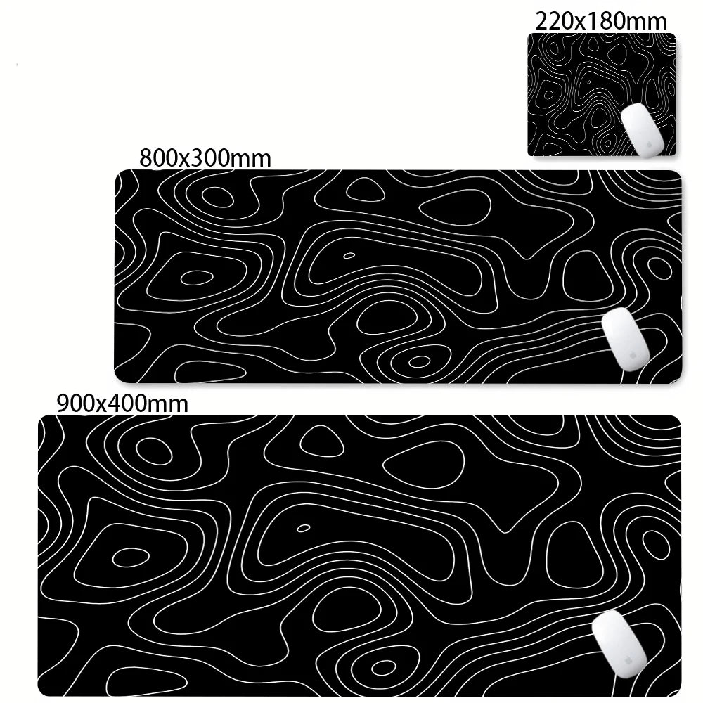PrimeMat - Premium Topographical Minimalist Desk Mat