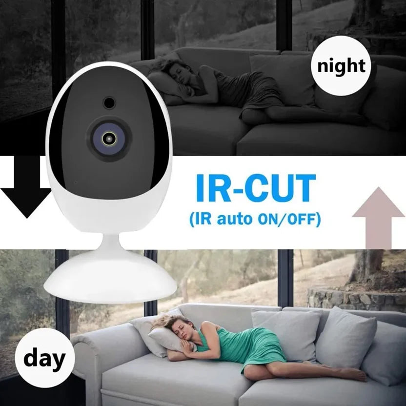 Prime Vision - 1080P WiFi Smart Home Camera with 180° Wide Angle