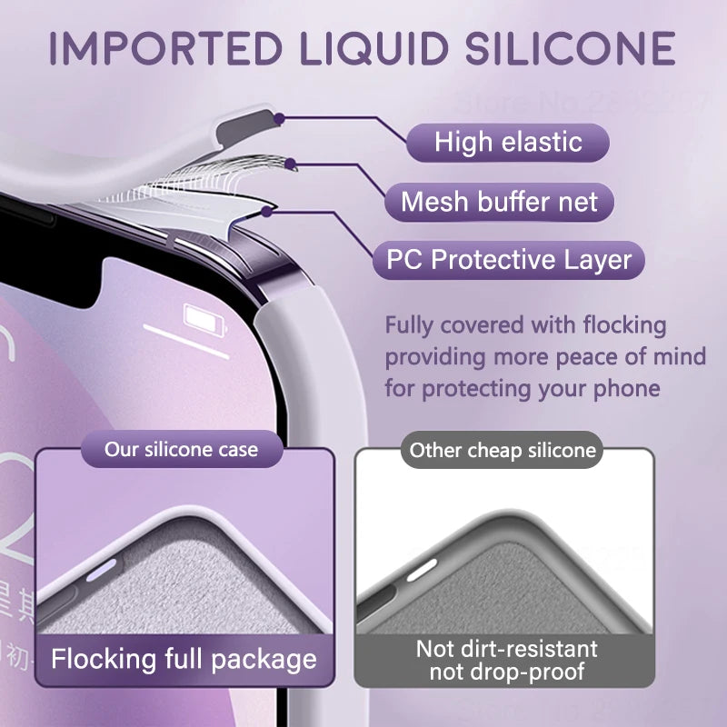 Prime Touch - Luxury Original Liquid Silicone iPhone Case