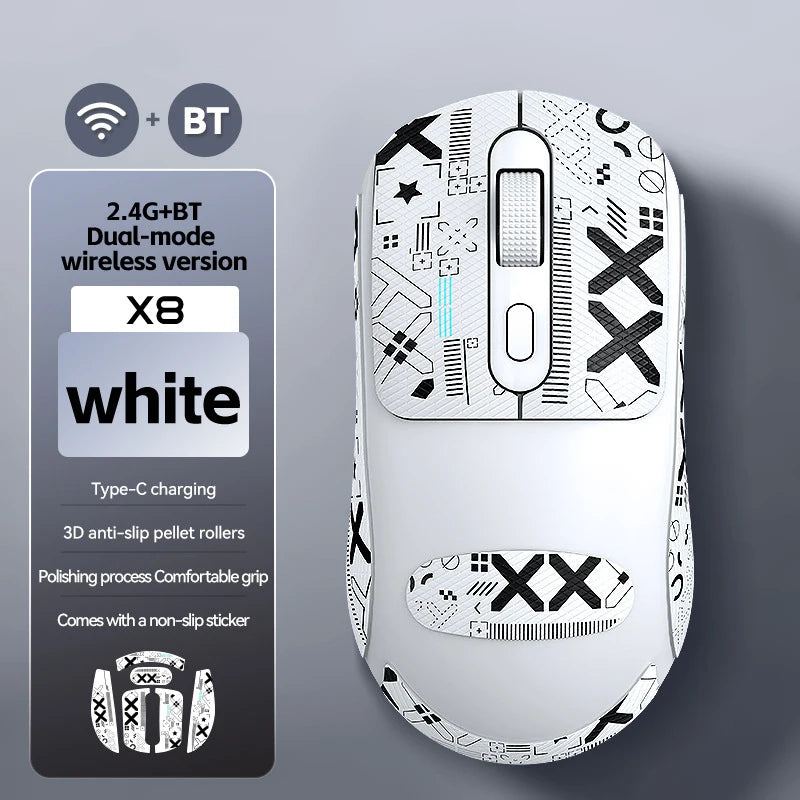 PrimeClick X8 - Ultra-Lightweight Wireless Honeycomb Gaming Mouse
