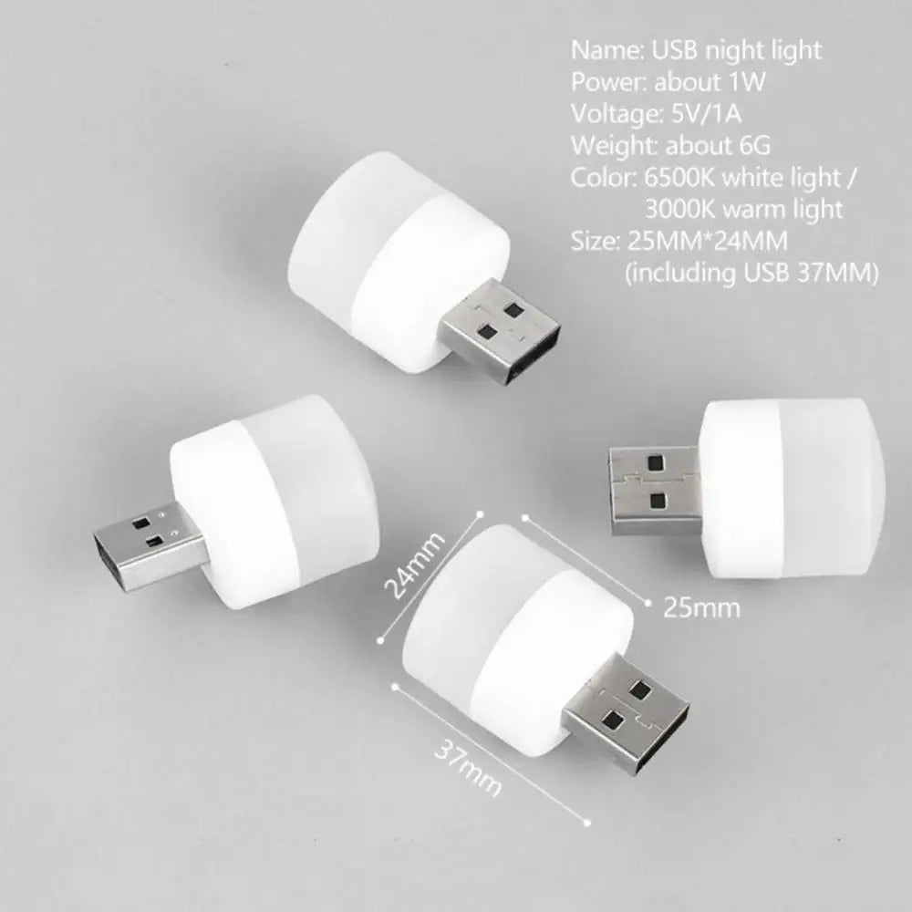 PrimeLight - Ultra-Compact Mini USB LED Reading & Ambient Night Light