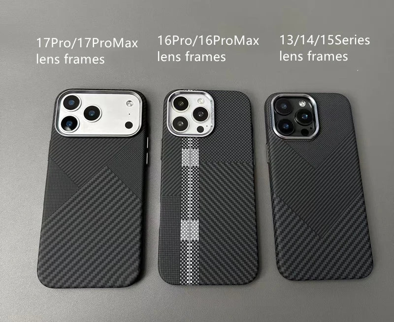PrimeArmor - Carbon Fiber Texture Magnetic MagSafe Case for iPhone