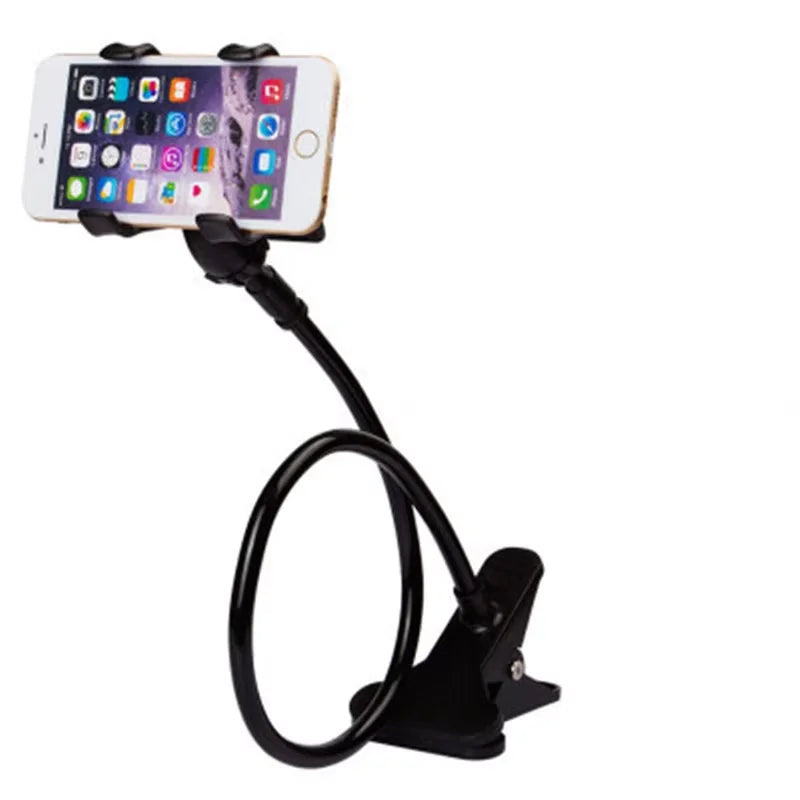 PrimeMount - Flexible Long Arm Lazy Phone Holder & Desktop Clamp Stand