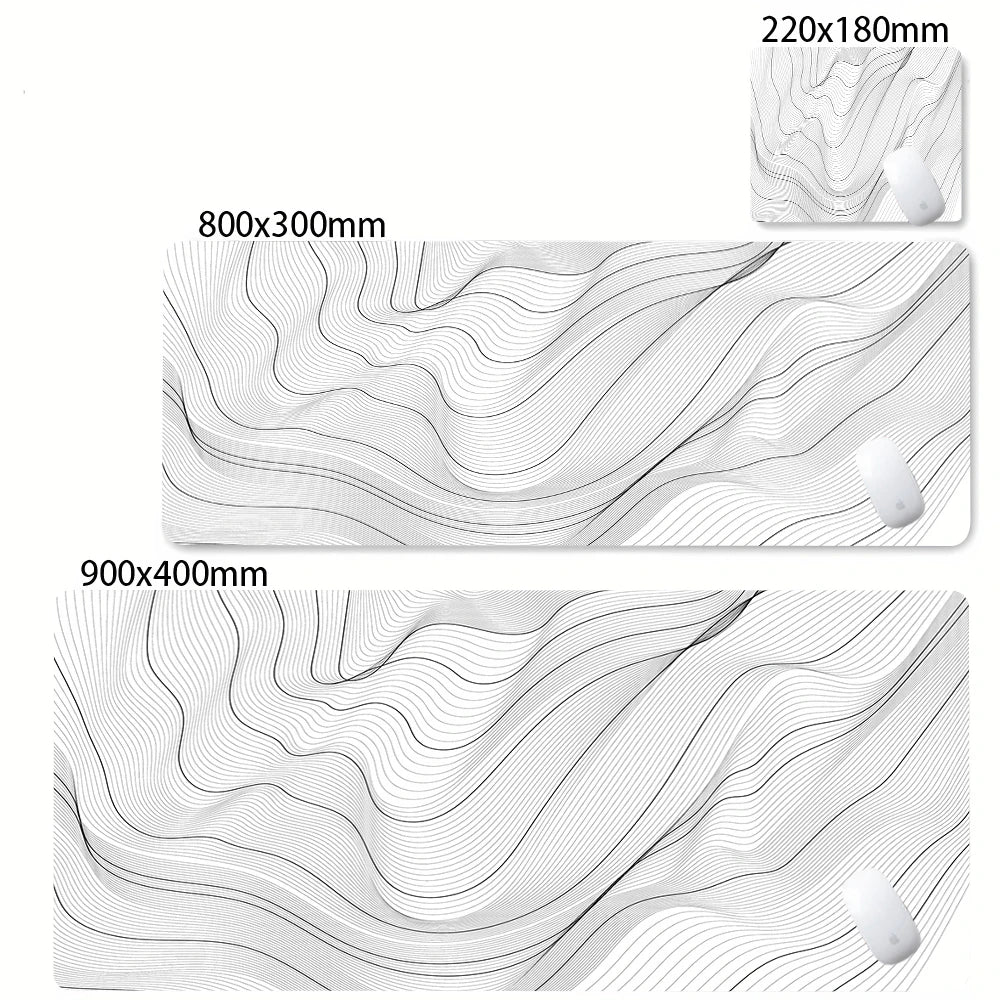 PrimeMat - Premium Topographical Minimalist Desk Mat