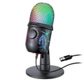 PrimeAudio V5 - Pro USB Gaming Microphone with Dynamic RGB & Noise Cancellation