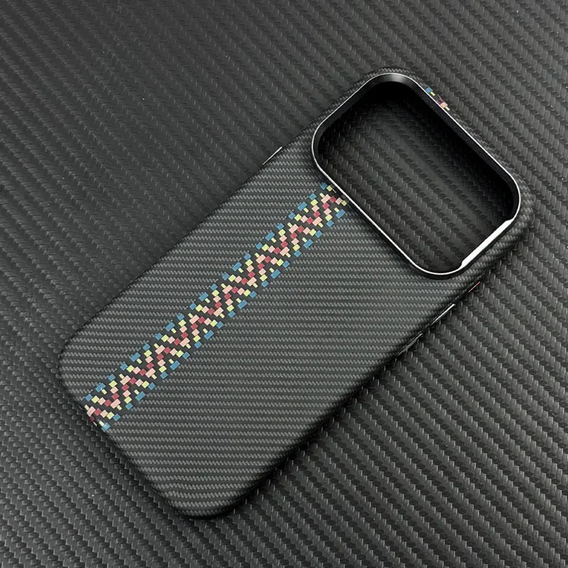 PrimeArmor - Carbon Fiber Texture Magnetic MagSafe Case for iPhone