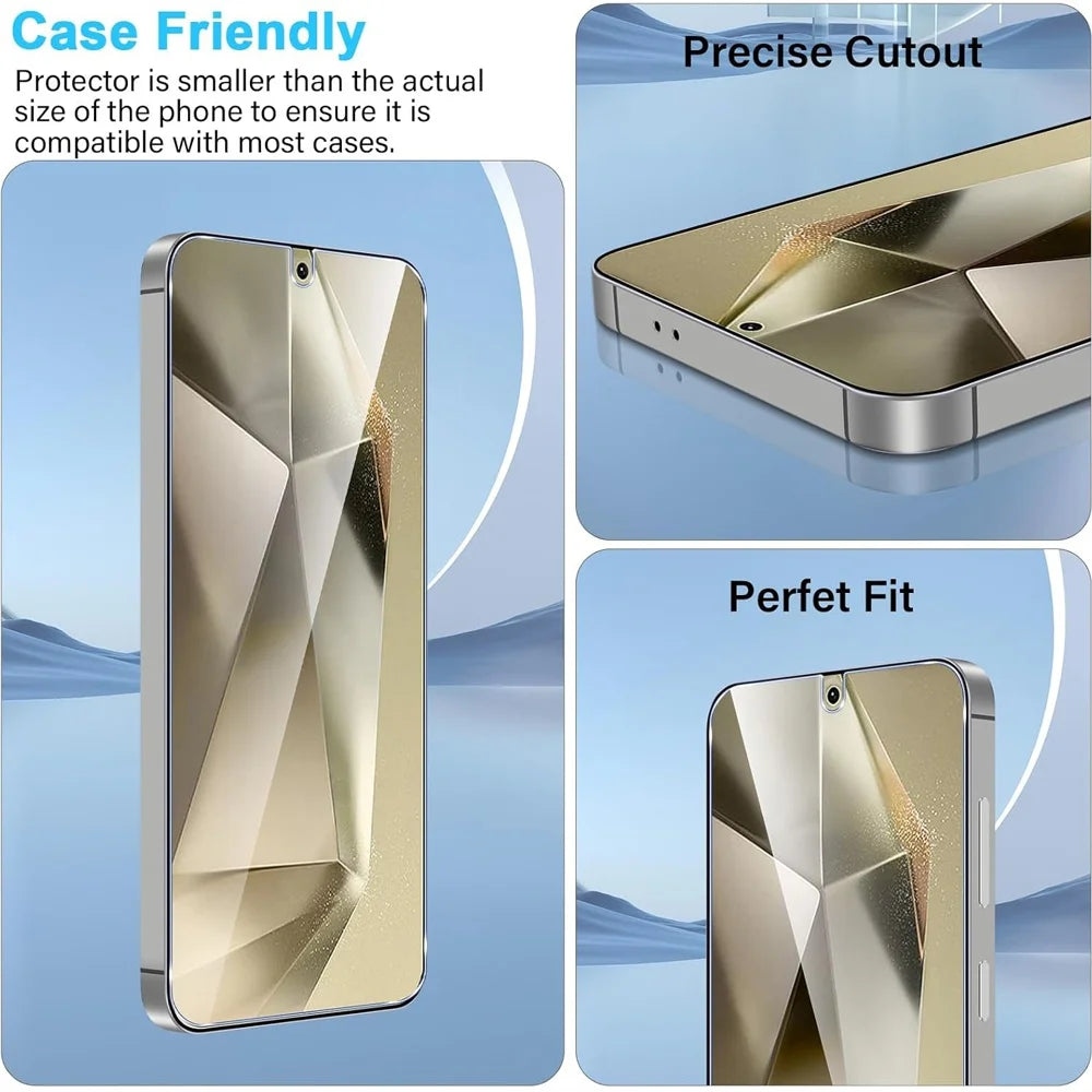 Prime Shield - 3-Pack HD Tempered Glass Screen Protectors for Samsung Galaxy