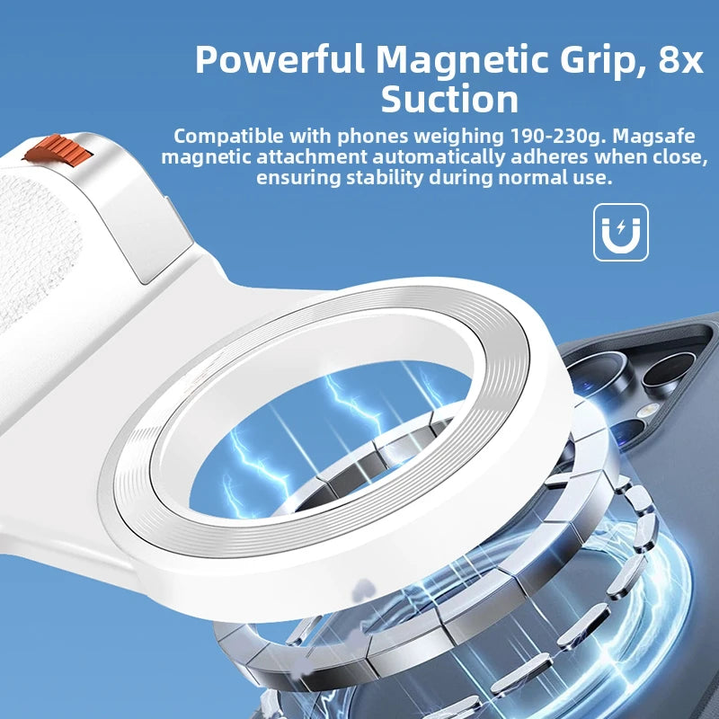 PrimeGrip - Magnetic Bluetooth Smartphone Camera Handle with Fill Light