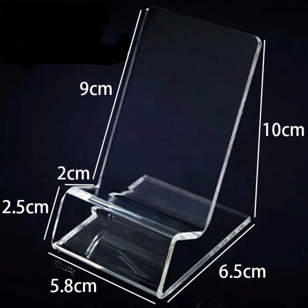 PrimeStand - Minimalist Transparent Acrylic Desktop Phone & Tablet Holder