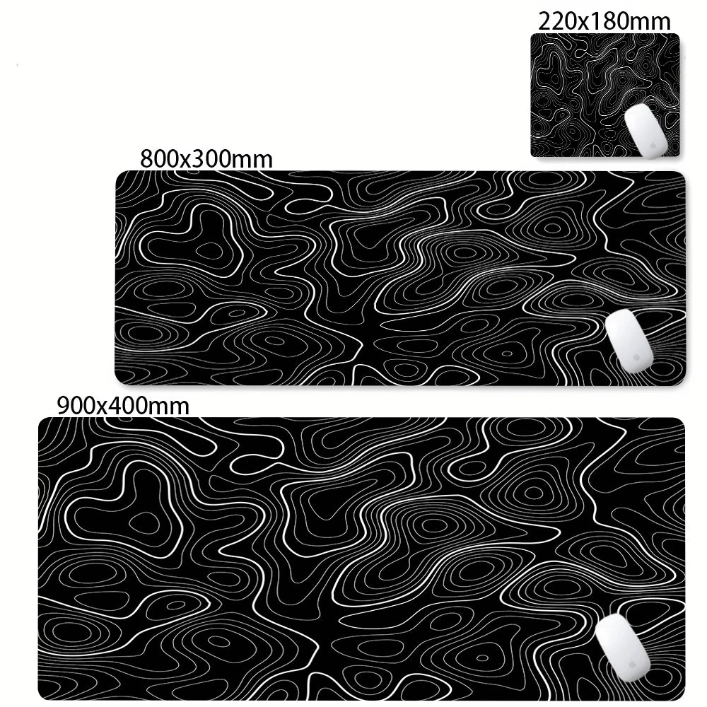 PrimeMat - Premium Topographical Minimalist Desk Mat